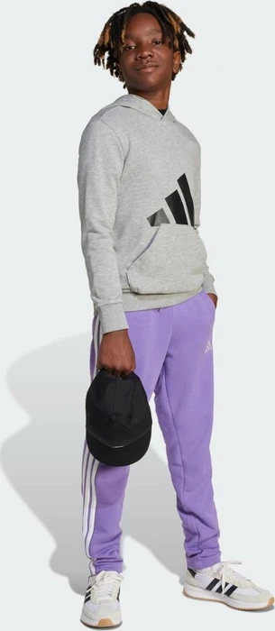 adidas Essentials Hoodie medium grey heather/black (Junior)