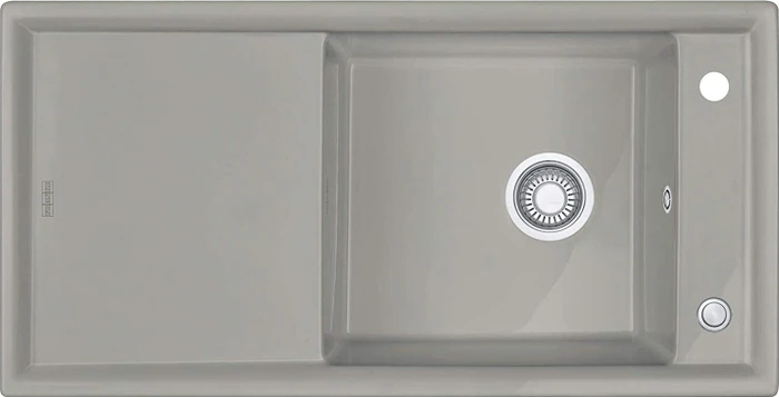 Franke Ambion ABK 611-100 Einbau Becken reversibel mit Ablauffernbedienung perlgrau matt