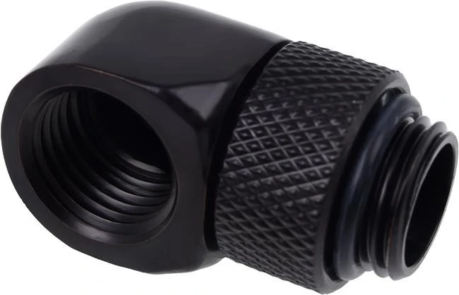 Alphacool Eiszapfen 90° L-Verbinder G1/4" AG auf G1/4" IG, deep black