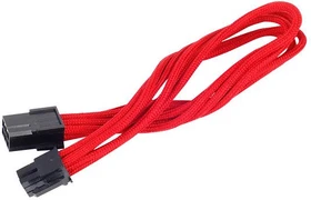 SilverStone PP07-IDE6R, 6-Pin PCIe Verlängerung 250mm, sleeved rot (SST-PP07-IDE6R / 40089)