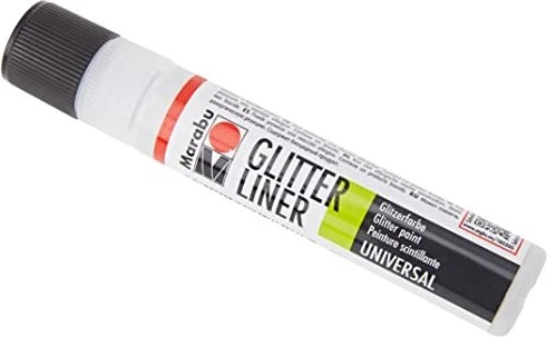 Marabu Glitter-Liner, glitterweiß, 25ml
