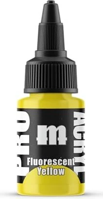 Monument Hobbies Pro Acryl Paints F03 fluorescent yellow, 22ml