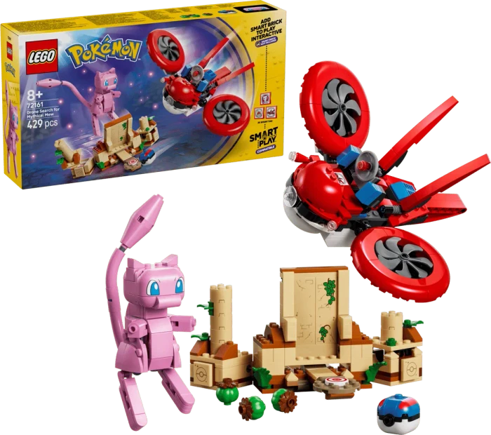 LEGO Pokémon SMART Play - Drohnensuche nach einem Mysteriösen Mew