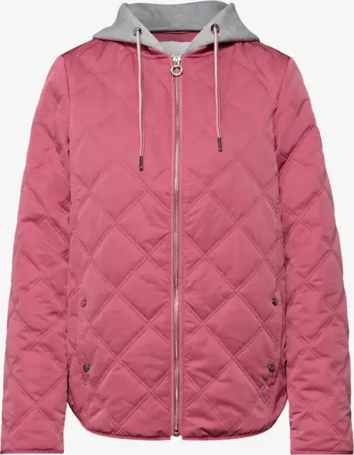 Street One Jacke mit abnehmbarer Kapuze Funktionsjacke desert berry (Damen)