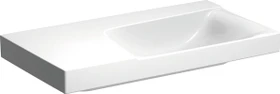 Geberit Xeno² Waschtisch 90x48cm, ohne Hahnloch, ohne Überlauf, Ablagefläche links, weiß/KeraTect