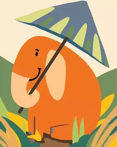 Ravensburger Malen nach Zahlen CreArt Hallo Elefant