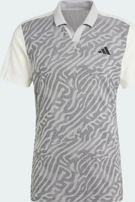 adidas Tennis Airchill Pro FreeLift Poloshirt kurzarm grey two/black/off white (Herren)