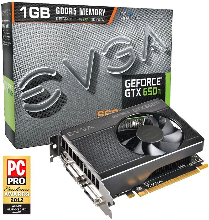 EVGA GeForce GTX 650 Ti SSC, 1GB GDDR5, 2x DVI, Mini HDMI