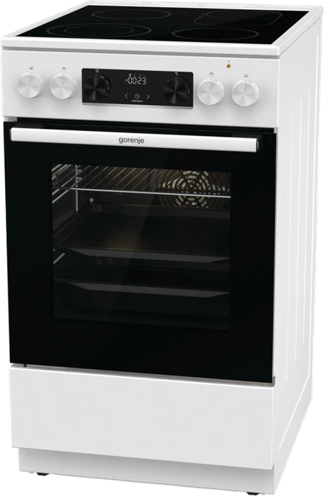 Gorenje GECS5C70WA Elektroherd mit Glaskeramik-Kochfeld