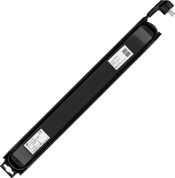 REV Ritter SupraLine mit Schalter, 5-fach, einzeln schaltbar, 3.4m, anthrazit/schwarz