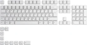 Glorious GPBT Keycaps, Kunststoff (PBT), Arctic White, weiß, 115 Tasten (105+10), ISO-DE
