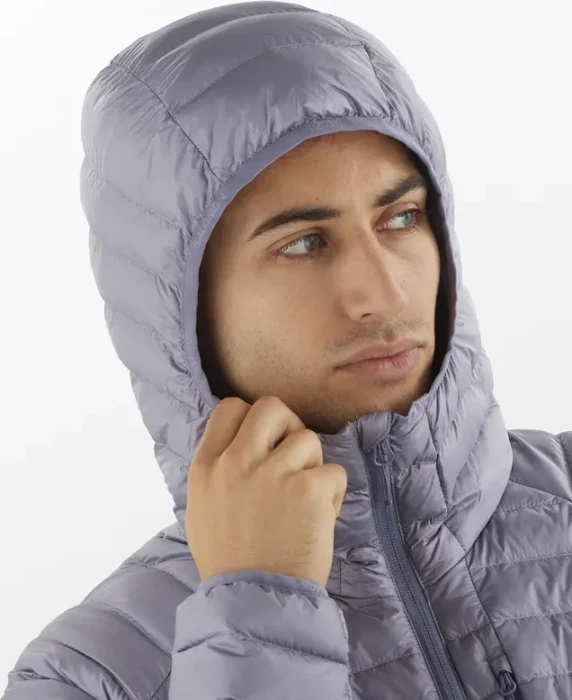 Salomon Elixir Micro Down Hooded Funktionsjacke blue granite (Herren)