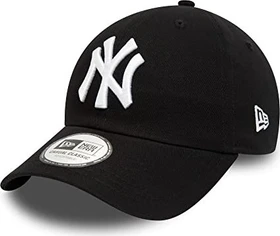 New Era 9TWENTY New York Yankees League Essential Kappe white on black