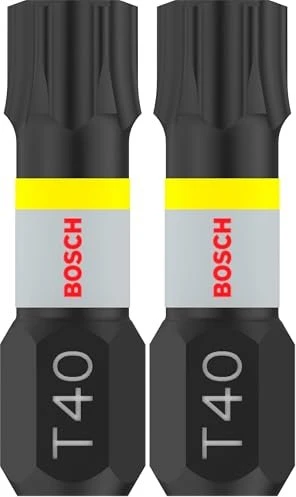 Bosch Professional Impact Torx Bit 1/4", T40x25mm, 2 Stück
