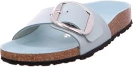 Birkenstock Madrid Big Buckle Naturleder Lack high shine surf green (Damen)