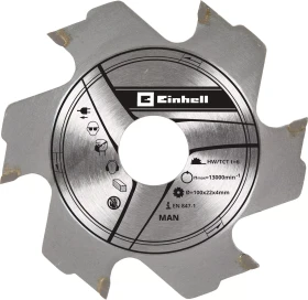 Einhell HM Fräserblatt 6Z, 100x4x22mm, 1 Stück
