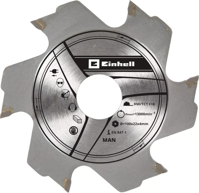 Einhell HM Fräserblatt 6Z, 100x4x22mm, 1 Stück