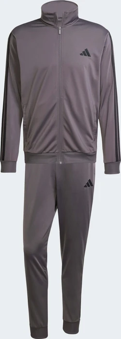 adidas Basic 3-Streifen Tricot Trainingsanzug grey strata (Herren)