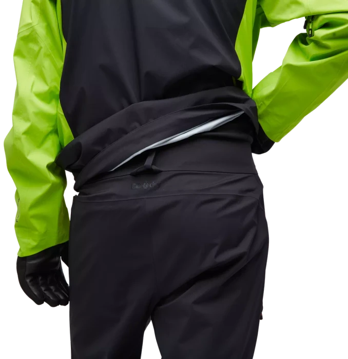 Black Diamond Recon LT Stretch Shell Skijacke black/lime green (Herren)