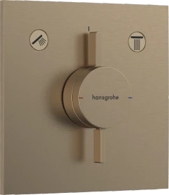 Hansgrohe DuoTurn E Thermostat mit 2 Ventilen brushed bronze