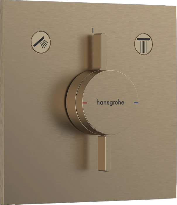 Hansgrohe DuoTurn E Thermostat mit 2 Ventilen brushed bronze