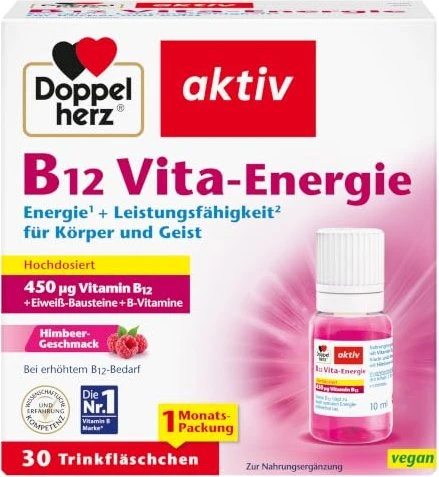 Doppelherz B12 Vita-Energie Trinkfläschchen, 30 Stück