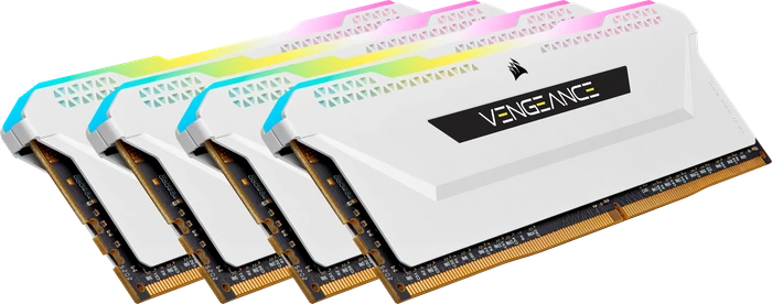 Corsair Vengeance RGB PRO SL weiß UDIMM 64GB Kit, DDR4-3200, CL16-20-20-38