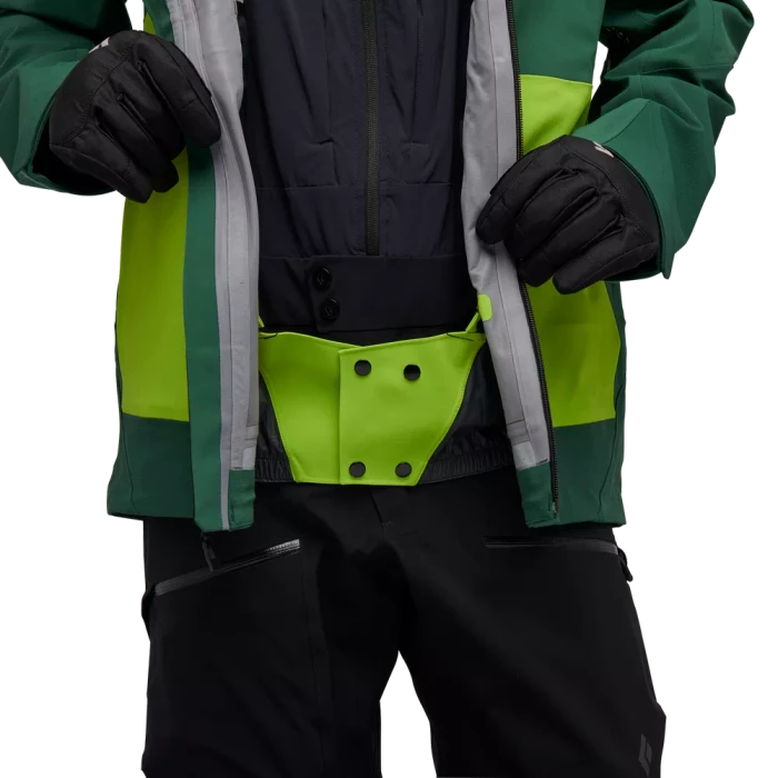 Black Diamond Recon Stretch Pro Shell Funktionsjacke mountain forest/lime green (Herren)