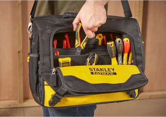 Stanley Fatmax 14" Laptop- und Werkzeugtasche, schwarz/gelb