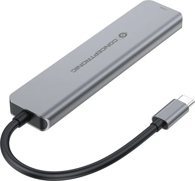 Conceptronic DONN33G 6-in-1 Dockingstation, USB-C 3.0 [Stecker]
