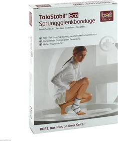 Bort Medical TaloStabil Eco Knöchelbandage Größe S schwarz/grau, 1 Stück