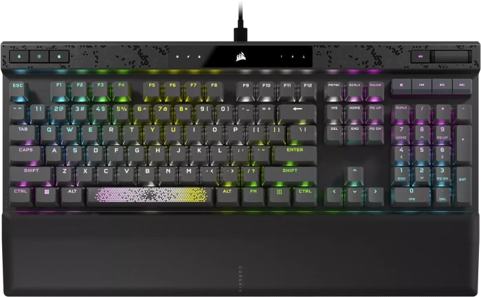 Corsair Gaming K70 MAX RGB Magnetic-Mechanical, Steel Grey, Corsair MGX, USB, FR