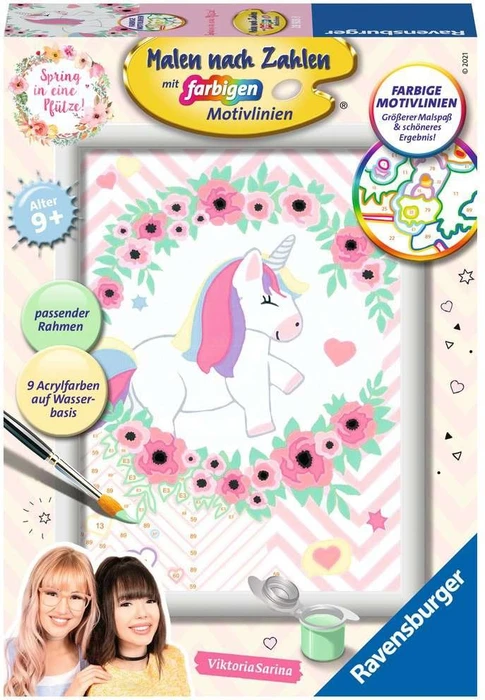Ravensburger Malen nach Zahlen Zuckersüßes Einhorn