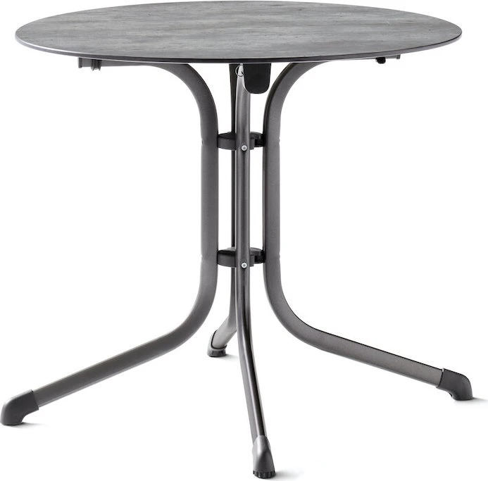 Sieger Boulevard Polytec Klapptisch 85cm eisengrau/beton hell