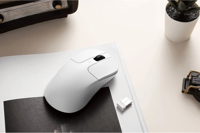 Keychron M3 mini 4K Wireless Mouse weiß, USB/Bluetooth