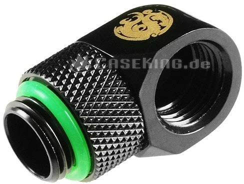 Bitspower Winkel G1/4" auf G1/4" drehbar matt schwarz