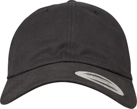 Flexfit YP Classics Peached Cotton Twill Dad Kappe schwarz