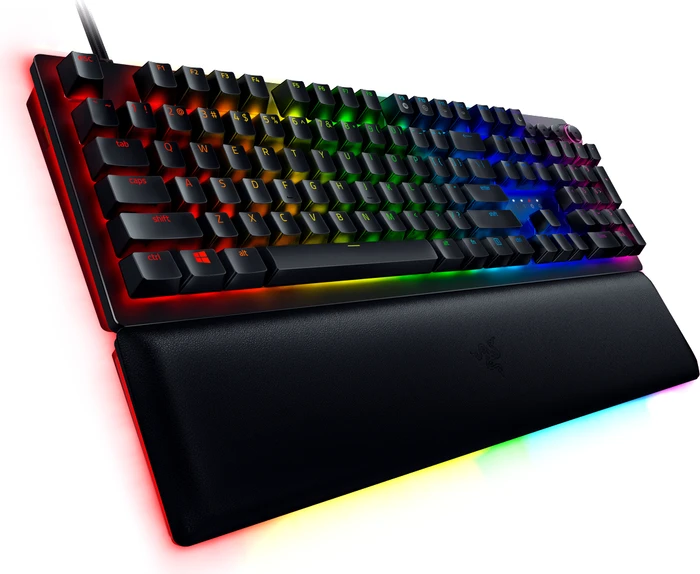 Razer Huntsman V2 Analog, schwarz, LEDs RGB, Razer Analog Optical Switch, USB, DE