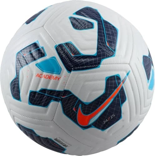 Nike Academy Fußball white/blackened blue/hyper crimson