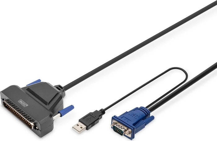 Digitus DS-72221-1, 19" LCD KVM Konsole, 1-fach, US (DS-72221-1US) – Bild 3 von 3