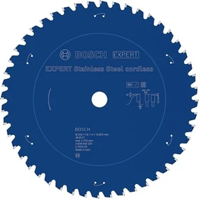 Bosch Professional Expert Stainless Steel Cordless Kreissägeblatt 48Z, 203x1.4x15.87mm, 1 Stück
