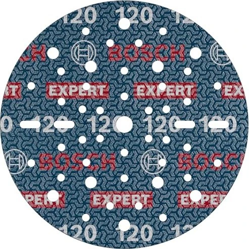 Bosch Professional EXPERT O780 Folienschleifblatt K120, 150mm, 6 Stück