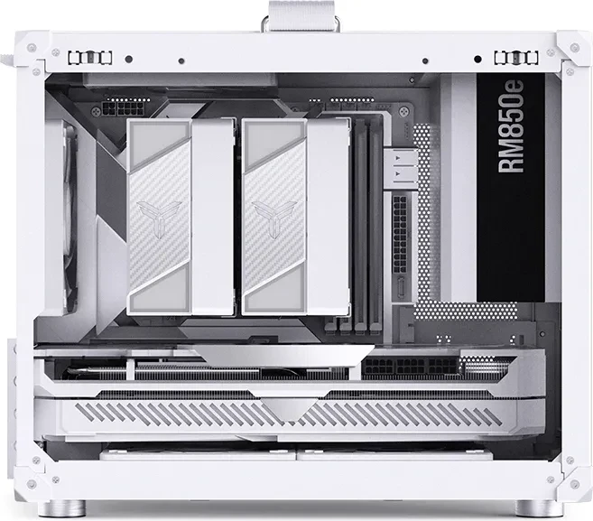 Jonsbo C6 MAX White, weiß, Glasfenster