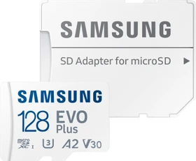 Samsung EVO Plus 2021 R130 128GB Kit, UHS-I U3, A2, Class 10