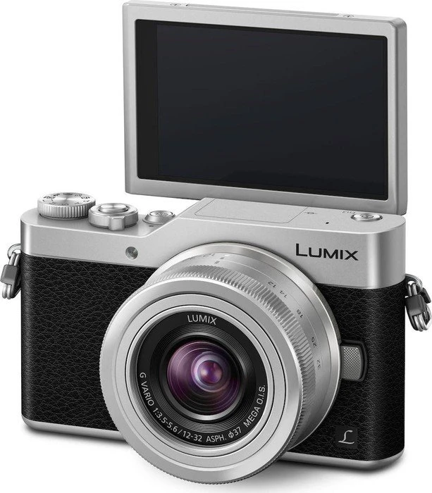 Panasonic Lumix DC-GX800 silber mit Objektiv Lumix G Vario 12-32mm 3.5-5.6 ASPH OIS