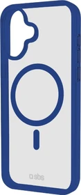 SBS Mobile Mag Frame Case für Apple iPhone 16 blau