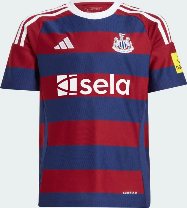 adidas Newcastle United FC 2024/2025 Auswärtstrikot team coll burgundy 2/night sky/white (Junior)