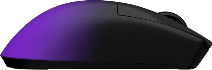 Hellyberry HM47 Pro Wireless Gaming Mouse mit Ladestation, schwarz/violett, USB/Bluetooth