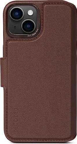 Decoded Leather Detachable Wallet MagSafe für Apple iPhone 14 Plus Chocolate Brown