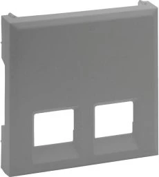 Legrand Niloe Step Abdeckung 2-fach RJ11/RJ45, aluminium